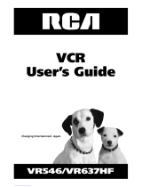 RCA VR637HF - Hi-Fi VCR User manual