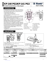 Visonic KP-141 PG2 User manual