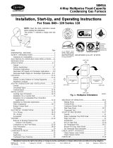 Carrier GAS FURNACE 58MXA Operating Instructions Manual