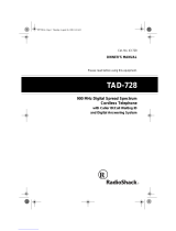 Radio Shack TAD-728 User manual
