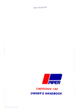 Piper Cherokee 140 Owner's Handbook Manual