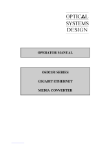 Optical Systems OSD2151 SERIES User manual