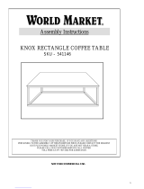 World Market KNOX RECTANGLE COFFEE TABLE Assembly Instructions
