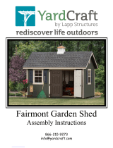 YardCraft Fairmont Garden Shed Assembly Instructions Manual