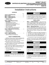 Carrier 38APS025-050 User manual