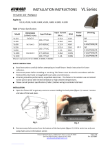 Howard VL50 Series Installation Instructions Manual