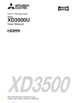 Mitsubishi XD3500U User manual