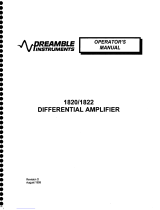 Preamble Instruments 1820 User manual