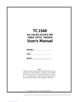 TC Communications TC1540 User manual