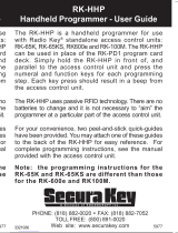 Secura Key RK-HHP User manual