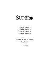 Supero SUPER P6DGU User's And Bios Manual