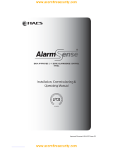 Haes AlarmSense Installation, Commissioning & Operating  Manual