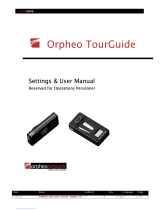 Orpheo TourGuide Settings & User Manual