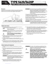 John Crane 5620P Installation, Operation & Maintenance Instructions Manual