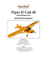 Value Hobby Piper J3 Cub 40 User manual