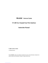 Telikou TF-204 User manual