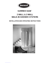 Jacuzzi Summer Rain 2 Wall and 3 Wall User manual