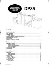 Konica Minolta DP-85 Operating instructions