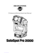 High End Systems SolaSport Pro 2000 User manual