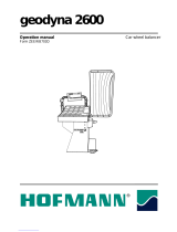Hofmann geodyna 2600 Operating instructions