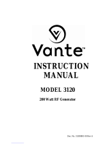 Vante 3120 User manual