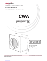 SIG Air Handling CWA Series Installation guide