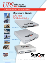 SynQor UPS-1250 Series User manual