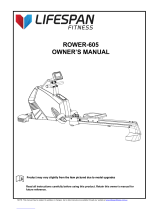 LifeSpan Rower-605 Owner's manual