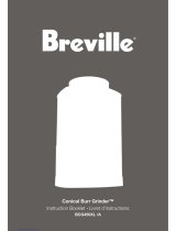 Breville Conical Burr BCG450XL /A User manual