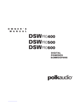 Polk Audio DSWPRO600 User manual