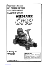 Weed Eater One WE261 Owner's manual