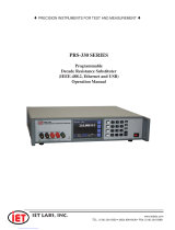 iET PRS-330 series Operating instructions