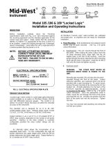 Mid-West 105 Locked Logic Installation and Operating Instructions