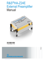 R&S 1331.6539.85 User manual