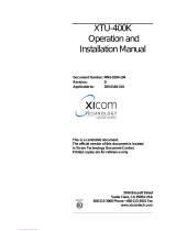 Xicom XTU-400K Operation and Installation Manual