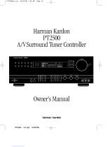 Harman Kardon PT2500 User manual