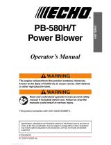Echo PB-580T User manual