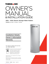 Thermann T4F136S Owner's Manual & Installation Manual