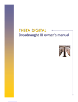 Theta Digital Dreadnaught III Owner's manual