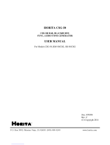 HORITA RM-50/CSG User manual