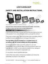 NOMO LED Floodlight Safety And Installation Instructions