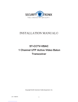 Security Tronix ST-CCTV-VBAC Installation guide