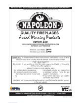 NAPOLEON PATIOFLAME GPFP Installation And Operation Instructions Manual