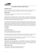 Techni-Lux BL-125S UV Blacklight User manual