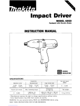 Makita IMPACT DRIVER 6950 User manual