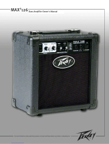 Peavey Max 126 Bass Amplifier User manual