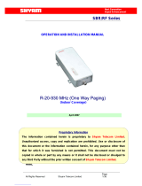 Shyam Telecom R-20-93 User manual