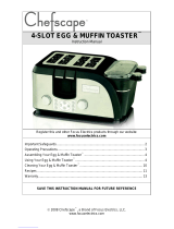 ChefScape 4-SLOT EGG & MUFFIN TOASTER User manual