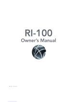 Vitus Audio RI-100 Owner's manual