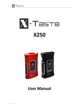 X-Taste X250 User manual